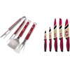 image:imageYouTheFan NFL San Francisco 49ers Spirit Series 3Piece BBQ Set Stainless Steel 22 x 9 amp Sports Vault NFL San Francisco 49ers Kitchen Knives 5Piece Set