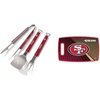 image:imageYouTheFan NFL San Francisco 49ers Spirit Series 3Piece BBQ Set Stainless Steel 22 x 9 amp Sports Vault NFL San Francisco 49ers Large Cutting Board 145 x 9