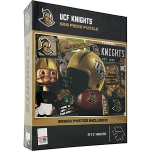 image:imageYouTheFan NCAA UCF Knights Retro Series 500pc Puzzle with Bonus Poster Team Colors 15 x 20