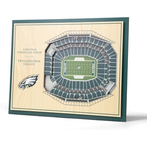 image:imageYouTheFan NFL 5Layer 17 x 13 StadiumViews 3D Wall Art Philadelphia Eagles17L x 13W