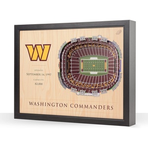 image:imageYouTheFan NFL Washington Commanders 25Layer StadiumViews 3D Wall Art