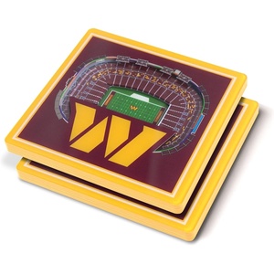 image:imageYouTheFan NFL Washington Commanders 3D StadiumView Coasters