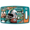 image:imageYouTheFan NFL Miami Dolphins Spirit Series 3Piece BBQ Set Stainless Steel 22 x 9 amp NFL Miami Dolphins Retro Series Cutting Board Medium