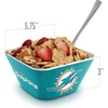 image:imageYouTheFan Officiallylicensed NFL Small Snack Bowl  100 Melamine dishwasher safe BPA free  Fan gift for snacks appetizers and other small bitesMiami Dolphins