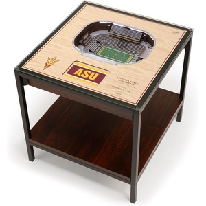 image:imageYouTheFan NCAA Arizona State Sun Devils 25Layer StadiumViews Lighted End Table  Sun Devil Stadium
