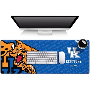 image:imageYouTheFan NCAA Kentucky Wildcats OfficiallyLicensed Logo Series Desk Pad SMU  Water and Stain Resistant HeavyDuty NonSlip Rubber Backing  Computer and Keyboard