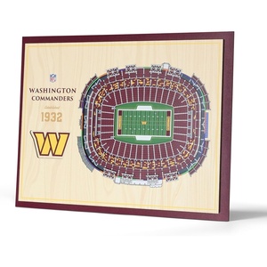 image:imageYouTheFan NFL Washington Commanders 5Layer StadiumViews 3D Wall Art