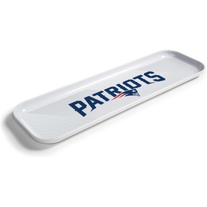 image:imageYouTheFan OfficiallyLicensed NFL Snack Platter Platter  100 Melamine Dishwasher Safe BPA Free  16 x 5  Fan Gift for Snacks appetizers and FoodNew England Patriots