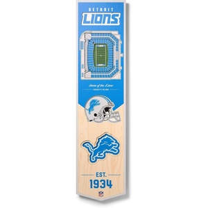 image:imageNFL Detroit Lions Ford Field 3D Stadium Banner8x323D Stadium Banner  8x 32 Team Colors 8 x 32