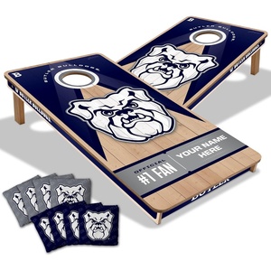 image:imageYouTheFan NCAA Butler Bulldogs Personalized Slogan Series 2 x 4 Professional Wood Cornhole Game with Logo Bags