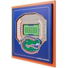 image:imageYouTheFan Officiallylicensed NCAA Stadium Series 3D Wall Art  multilayer team stadium replica detailed sports fan gift indoor decorFlorida Gators