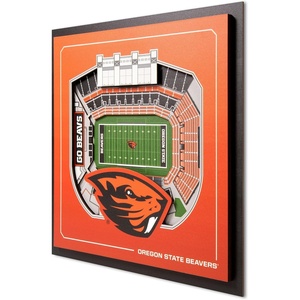 image:imageYouTheFan Officiallylicensed NCAA Stadium Series 3D Wall Art  multilayer team stadium replica detailed sports fan gift indoor decorOregon State Beavers