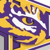 image:imageYouTheFan NCAA 3D Wall Pennant precisioncrafted unique shape made of multiple layers readytohang officially licensed and stylish addition for ultimate team fanLSU Tigers