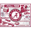 image:imageYouTheFan NCAA Michigan Wolverines Scrapbook Puzzle  500 Pieces 18 X 24 Size Original Artwork Humorous Illustrations Fun Design Officially LicensedAlabama Crimson Tide