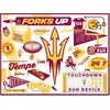 image:imageYouTheFan NCAA Michigan Wolverines Scrapbook Puzzle  500 Pieces 18 X 24 Size Original Artwork Humorous Illustrations Fun Design Officially LicensedArizona State Sun Devils