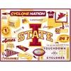 image:imageYouTheFan NCAA Michigan Wolverines Scrapbook Puzzle  500 Pieces 18 X 24 Size Original Artwork Humorous Illustrations Fun Design Officially LicensedIowa State Cyclones