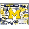 image:imageYouTheFan NCAA Michigan Wolverines Scrapbook Puzzle  500 Pieces 18 X 24 Size Original Artwork Humorous Illustrations Fun Design Officially LicensedMichigan Wolverines