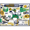 image:imageYouTheFan NCAA Michigan Wolverines Scrapbook Puzzle  500 Pieces 18 X 24 Size Original Artwork Humorous Illustrations Fun Design Officially LicensedNotre Dame Fighting Irish