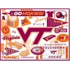 image:imageYouTheFan NCAA Michigan Wolverines Scrapbook Puzzle  500 Pieces 18 X 24 Size Original Artwork Humorous Illustrations Fun Design Officially LicensedVirginia Tech Hokies