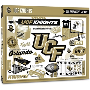 image:imageYouTheFan NCAA Michigan Wolverines Scrapbook Puzzle  500 Pieces 18 X 24 Size Original Artwork Humorous Illustrations Fun Design Officially LicensedCentral Florida Knights