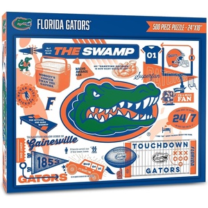 image:imageYouTheFan NCAA Michigan Wolverines Scrapbook Puzzle  500 Pieces 18 X 24 Size Original Artwork Humorous Illustrations Fun Design Officially LicensedFlorida Gators