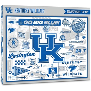 image:imageYouTheFan NCAA Michigan Wolverines Scrapbook Puzzle  500 Pieces 18 X 24 Size Original Artwork Humorous Illustrations Fun Design Officially LicensedKentucky Wildcats
