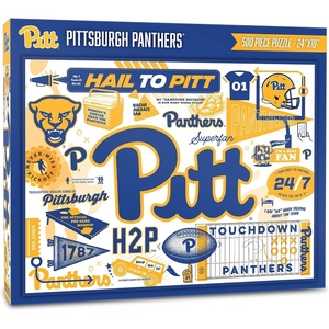 image:imageYouTheFan NCAA Michigan Wolverines Scrapbook Puzzle  500 Pieces 18 X 24 Size Original Artwork Humorous Illustrations Fun Design Officially LicensedPittsburgh Panthers