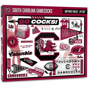 image:imageYouTheFan NCAA Michigan Wolverines Scrapbook Puzzle  500 Pieces 18 X 24 Size Original Artwork Humorous Illustrations Fun Design Officially LicensedSouth Carolina Gamecocks