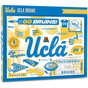 image:imageYouTheFan NCAA Michigan Wolverines Scrapbook Puzzle  500 Pieces 18 X 24 Size Original Artwork Humorous Illustrations Fun Design Officially LicensedUcla Bruins
