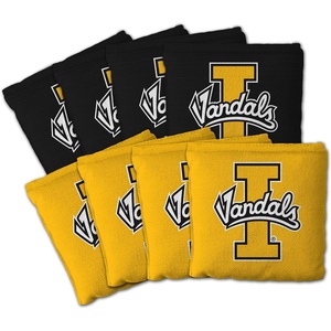 image:imageYouTheFan OfficiallyLicensed NCAA Set of 8 Cornhole Bags  All Weather Dual Sided Slide amp Stop  Regulation Size with Carry caseIdaho Vandals