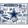 image:imageYouTheFan NFL Carolina Panthers Scrapbook Puzzle  500 Pieces 18 X 24 Size Original Artwork Humorous Illustrations Fun Design Officially LicensedDallas Cowboys