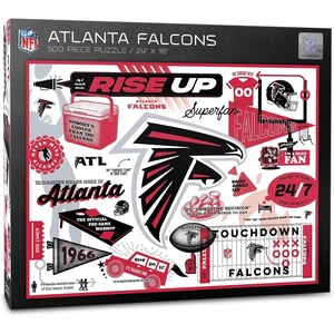 image:imageYouTheFan NFL Carolina Panthers Scrapbook Puzzle  500 Pieces 18 X 24 Size Original Artwork Humorous Illustrations Fun Design Officially LicensedAtlanta Falcons