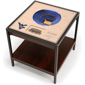 image:imageYouTheFan West Virginia Mountaineers 25Layer StadiumViews Lighted End Table One Size Team Colors