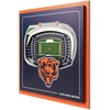 image:imageYouTheFan Officiallylicensed NFL Stadium Series 3D Wall Art  multilayer team stadium replica detailed sports fan gift indoor decorChicago Bears