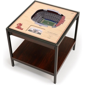 image:imageYouTheFan NCAA Mississippi Rebels 3D Stadium Lighted End Table