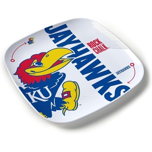 image:imageYouTheFan OfficiallyLicensed NCAA Large Party Plate  1025 x 1025  100 Melamine Dishwasher Safe BPA Free  Fan Gift for Snacks appetizers and FoodKansas Jayhawks