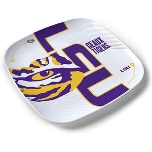 image:imageYouTheFan OfficiallyLicensed NCAA Large Party Plate  1025 x 1025  100 Melamine Dishwasher Safe BPA Free  Fan Gift for Snacks appetizers and FoodLSU Tigers