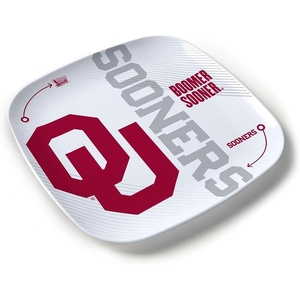 image:imageYouTheFan OfficiallyLicensed NCAA Large Party Plate  1025 x 1025  100 Melamine Dishwasher Safe BPA Free  Fan Gift for Snacks appetizers and FoodOklahoma Sooners