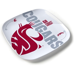 image:imageYouTheFan OfficiallyLicensed NCAA Large Party Plate  1025 x 1025  100 Melamine Dishwasher Safe BPA Free  Fan Gift for Snacks appetizers and FoodWashington State Cougars
