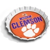image:imageYouTheFan OfficiallyLicensed NCAA Bottlecap Serving Tray  13 x 13  Bottle Cap Shaped Tray  100 Melamine Dishwasher Safe BPA Free  Great Fan GiftClemson Tigers