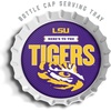 image:imageYouTheFan OfficiallyLicensed NCAA Bottlecap Serving Tray  13 x 13  Bottle Cap Shaped Tray  100 Melamine Dishwasher Safe BPA Free  Great Fan GiftLsu Tigers