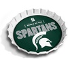image:imageYouTheFan OfficiallyLicensed NCAA Bottlecap Serving Tray  13 x 13  Bottle Cap Shaped Tray  100 Melamine Dishwasher Safe BPA Free  Great Fan GiftMichigan State Spartans