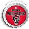 image:imageYouTheFan OfficiallyLicensed NCAA Bottlecap Serving Tray  13 x 13  Bottle Cap Shaped Tray  100 Melamine Dishwasher Safe BPA Free  Great Fan GiftNc State Wolfpack