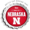 image:imageYouTheFan OfficiallyLicensed NCAA Bottlecap Serving Tray  13 x 13  Bottle Cap Shaped Tray  100 Melamine Dishwasher Safe BPA Free  Great Fan GiftNebraska Cornhuskers