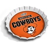 image:imageYouTheFan OfficiallyLicensed NCAA Bottlecap Serving Tray  13 x 13  Bottle Cap Shaped Tray  100 Melamine Dishwasher Safe BPA Free  Great Fan GiftOklahoma State Cowboys