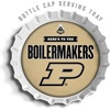 image:imageYouTheFan OfficiallyLicensed NCAA Bottlecap Serving Tray  13 x 13  Bottle Cap Shaped Tray  100 Melamine Dishwasher Safe BPA Free  Great Fan GiftPurdue Boilermakers