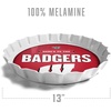 image:imageYouTheFan OfficiallyLicensed NCAA Bottlecap Serving Tray  13 x 13  Bottle Cap Shaped Tray  100 Melamine Dishwasher Safe BPA Free  Great Fan GiftWisconsin Badgers