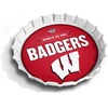 image:imageYouTheFan OfficiallyLicensed NCAA Bottlecap Serving Tray  13 x 13  Bottle Cap Shaped Tray  100 Melamine Dishwasher Safe BPA Free  Great Fan GiftWisconsin Badgers