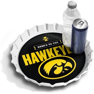 image:imageYouTheFan OfficiallyLicensed NCAA Bottlecap Serving Tray  13 x 13  Bottle Cap Shaped Tray  100 Melamine Dishwasher Safe BPA Free  Great Fan GiftIowa Hawkeyes