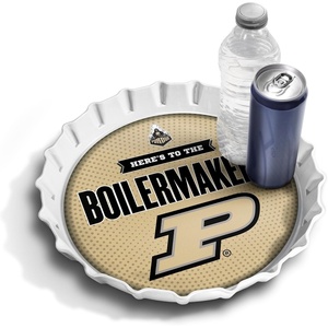 image:imageYouTheFan OfficiallyLicensed NCAA Bottlecap Serving Tray  13 x 13  Bottle Cap Shaped Tray  100 Melamine Dishwasher Safe BPA Free  Great Fan GiftPurdue Boilermakers